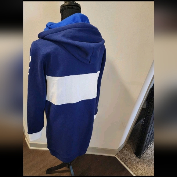 Polo Logo Colorblock Fleece Hoodie Dress - Picture 2 of 4